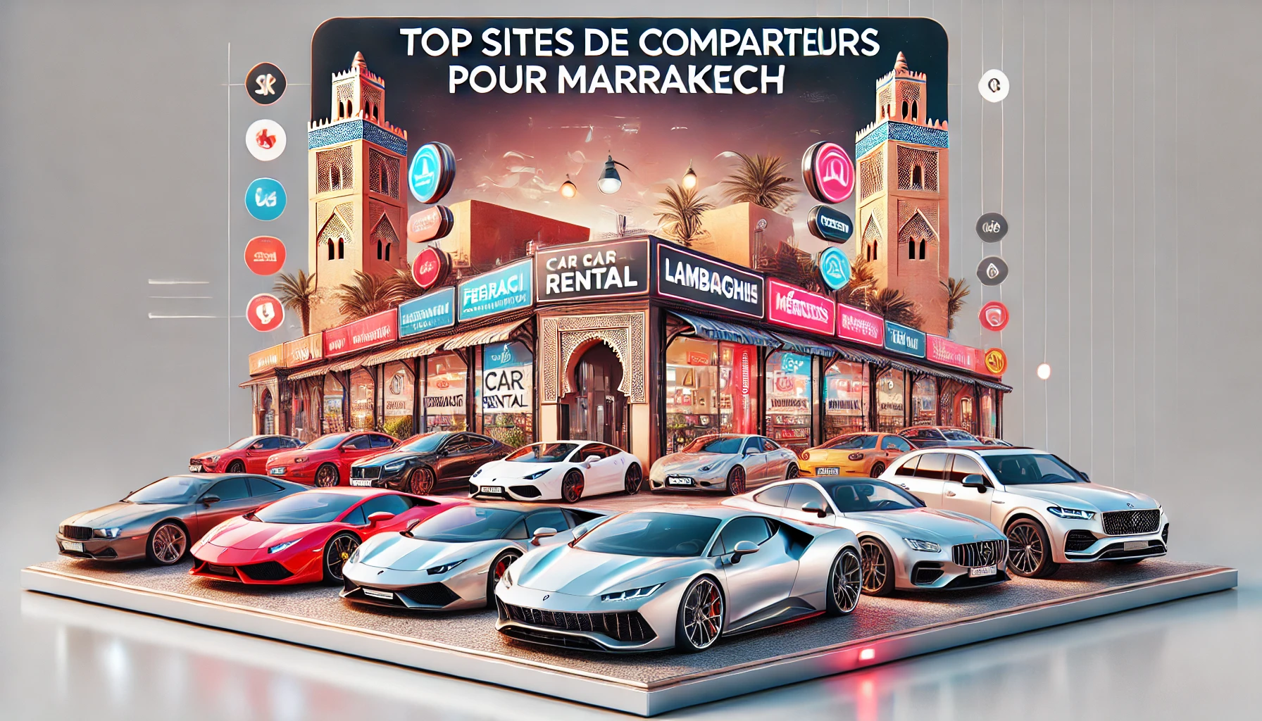 Top sites de comparateurs de location de voiture pour Marrakech